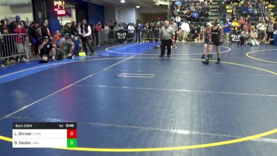 96 lbs Consy 2 - Luke Striner, Connellsville vs Dylan Osolin, Lake Catholic