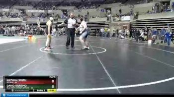215 lbs Semis (4 Team) - Nathan Smith, Becker vs David Korsmo, NLS (New London/Spicer)