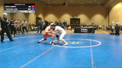 157 lbs Cons. Semis - Noah Aubert, Exodus Wrestling Club vs Michael Turi, Wyoming Seminary