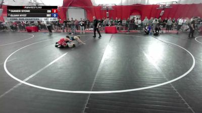 132 lbs Cons. Sub-quarters - Tanner Stone, Cardani Wrestling Academy vs Elijah Hyet, Immortal Athletics
