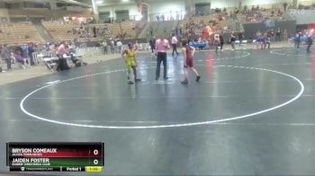 112 lbs Quarterfinal - Bryson Comeaux, Alcoa Tornadoes vs Jaiden Foster, Rabbit Wrestling Club