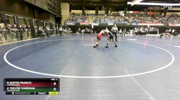 125 lbs Cons. Round 4 - 9 Austin Franco, Cumberlands vs 6 Trevor Marsman, Cornerstone