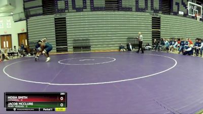 285 lbs Placement Matches (8 Team) - Hosia Smith, Cathedral vs Jacob McClure, Perry Meridian