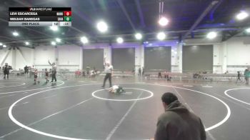 46 lbs 2nd Place - Levi Escarcega, Manu WC vs Meleah Banegas, Savage House WC