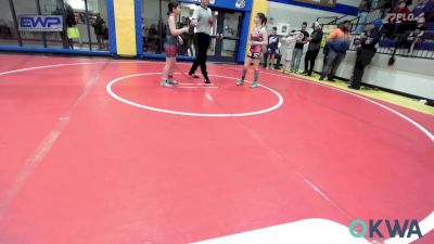 95 lbs Quarterfinal - Madison Ryan, Raw Wrestling Club vs Joslynn White, Skiatook Youth Wrestling