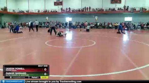 90 lbs Cons. Round 2 - Parker Barnard, Rhyno Academy Of Wrestling vs Jaxson Powell, Center Grove