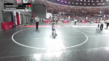 63 lbs Cons. Round 5 - Roland Gimnick, BYA Wrestling vs Nash Menghe, Mukwonago Wrestling Club
