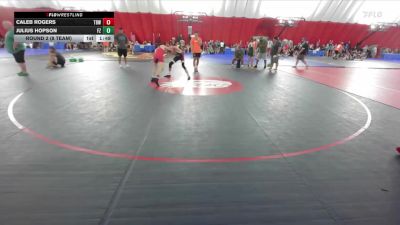 120 lbs Round 2 (8 Team) - Caleb Rogers, Thunderbirds WC vs Julius Hopson, FZ Wrestling Club A