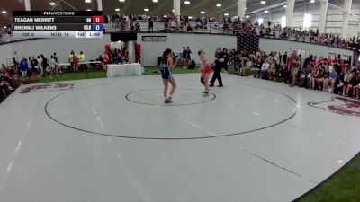 120 lbs Teagan Merritt, Oregon vs Brennli Wilkens, North Dakota Blue