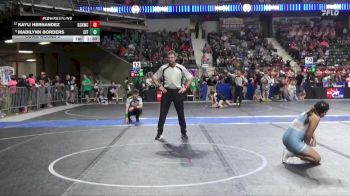 130 lbs Cons. Round 2 - Madilynn Borders, Effingham vs Kayli Hernandez, Gray County Kids Wrestling Club