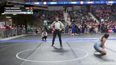 130 lbs Cons. Round 2 - Madilynn Borders, Effingham vs Kayli Hernandez, Gray County Kids Wrestling Club