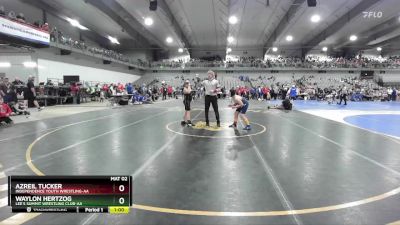 130 lbs Cons. Round 2 - Waylon Hertzog, Lee`s Summit Wrestling Club-AA vs Azreil Tucker, Independence Youth Wrestling-AA