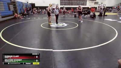 182 lbs Round 5 (10 Team) - Brayden Schmidt, Thompson Valley vs Gunnar Clary, Eaton