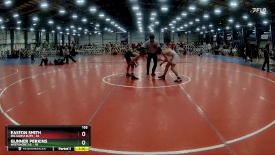 105 lbs Rd# 10- 4:00pm Saturday Final Pool - Easton Smith, Oklahoma Elite vs Gunner Perkins, Westshore D.S.