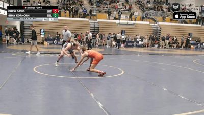 125 lbs Round Of 32 - Drew Davis, Unattached - SIUE vs Shay Korhorn, Bellarmine