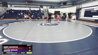 155 lbs Round 3 (4 Team) - Avery Winterton, Utah 1 vs Jasmine Morales, Nevada Elite
