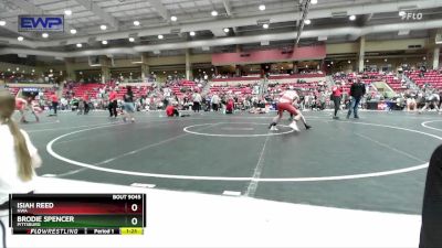 95 lbs Cons. Round 4 - Brodie Spencer, Pittsburg vs Isiah Reed, NWA