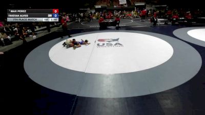 100 lbs 7th Place Match - Max Perez vs Tristan Alves, Spring Hills Wrestling
