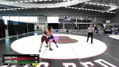 157 lbs Cons. Round 4 - Gabriel Case, Johnson & Wales (RI) vs Lucien Perla, Springfield