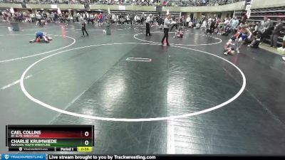 75 lbs Cons. Round 5 - Cael Collins, DC Elite Wrestling vs Charlie Krumwiede, Wayzata Youth Wrestling