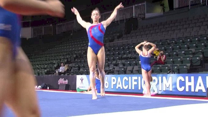 Aly Raisman Floor Routine Usa 2016 Pac Rims Podium Training