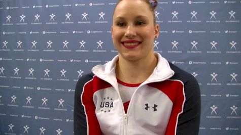 Brenna Dowell On New Routines And First Meet Of 2016 (USA) - 2016 Pac Rims Podium Training