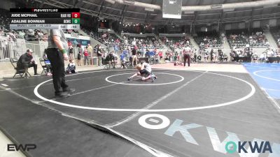 76 lbs Consi Of 4 - Jude McPhail, Black Fox Wrestling Club vs Adaline Bowman, Dark Cloud Wrestling Club