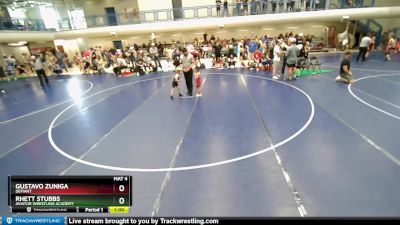 41-44 lbs Round 1 - Rhett Stubbs, Aviator Wrestling Academy vs Gustavo Zuniga, Defiant