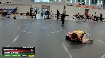 72-76 lbs 3rd Place Match - Mike Sargsyan, LWC vs Harley Charroin, Tallahassee Wrestling Club