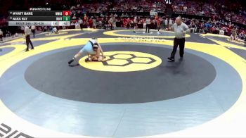 D3-126 lbs Cons. Round 1 - Wyatt Bare, West Muskingum vs Alex Ely, Rootstown