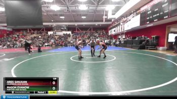 128 lbs Champ. Round 3 - Mason Evanow, Fortuna High School vs Ares SanJuan, California High School