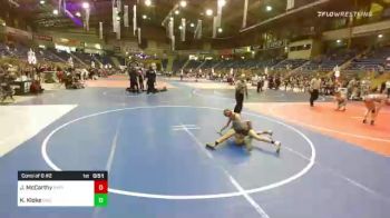 106 lbs Consi Of 8 #2 - Jagar McCarthy, Rapid City Cobblers vs Keaton Kloke, David City WC