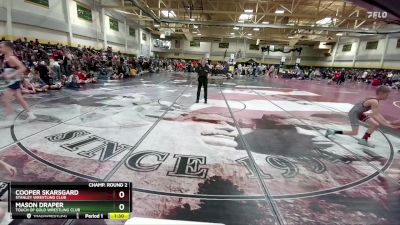 85 lbs Champ. Round 2 - Cooper Skarsgard, Stanley Wrestling Club vs Mason Draper, Touch Of Gold Wrestling Club