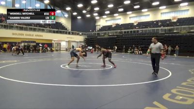 165 lbs 5th Place Match - Damien Valdez, Lemoore College vs Wendell Mitchell, Mt. San Antonio College