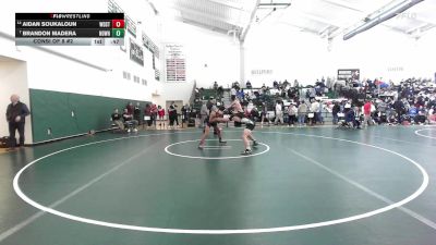 138 lbs Consi Of 8 #2 - Aidan Soukaloun, Woodstock Academy vs Brandon Madera, Notre Dame-West Haven