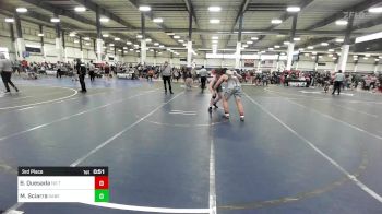 285 lbs 3rd Place - Benjamin Quesada, No Team vs Michael Sciarra, Sabercat WC