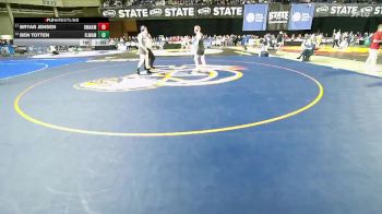 Boys 1A 132 lbs Cons. Round 4 - Ben Totten, Elma vs Bryar Jensen, Omak