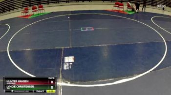 120 lbs Semifinal - Hunter Hansen, Shootbox vs Lyndie Christensen, JWC