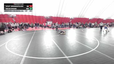 12U Boys - 74 lbs 3rd Place Match - Micah Rivard, Minnesota vs Atley Gruenenfelder, RT Elite Wrestling