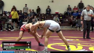 165 lbs Semifinal - Roman Mendez, Fresno City College vs Isaiah Castro, Sierra College