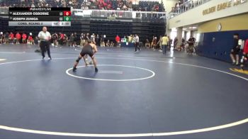 125 lbs Cons. Round 3 - Joseph Zuniga, Cerritos College vs Alexander Osborne, Lassen College