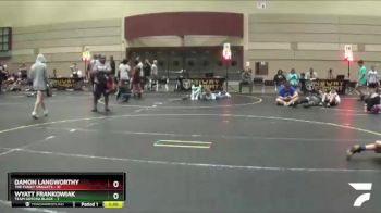 112 lbs Finals (8 Team) - Wyatt Frankowiak, Team Gotcha Black vs Damon Langworthy, The Funky Singlets