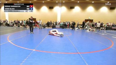 120 lbs Cons. Round 3 - Kieran Harrington, New York vs Aiden Black, Pennsylvania