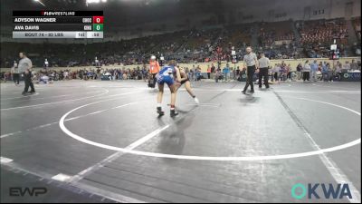 82 lbs Consi Of 4 - Adyson Wagner, Choctaw Ironman Youth Wrestling vs Ava Davis, Kingfisher YellowJackets