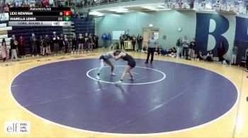 105 lbs. Cons. Round 2 - Lexi Newman, Fort Osage vs Isabella Lewis, St. Charles