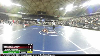 71 lbs Cons. Round 1 - Laurence Ibarra, Toppenish USA Wrestling Club vs Brayden Villafana, Moses Lake Wrestling Club