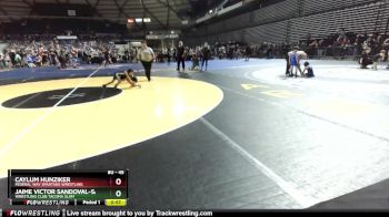 45 lbs Champ. Round 2 - Caylum Hunziker, Federal Way Spartans Wrestling vs Jaime Victor Sandoval-Santos, Wrestling Club Tacoma Slam