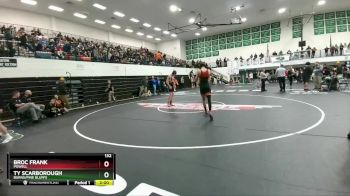 132 lbs Champ. Round 1 - Ty Scarborough, Burns/Pine Bluffs vs Broc Frank, Powell
