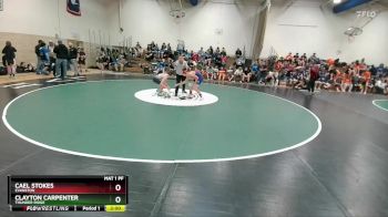 120 lbs Champ. Round 1 - Clayton Carpenter, Thunder Ridge vs Cael Stokes, Evanston
