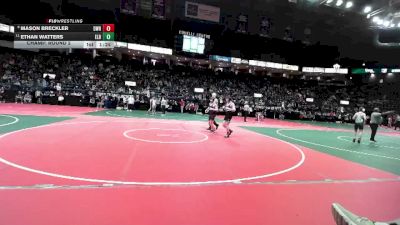140 lbs Champ. Round 2 - Ethan Watters, ELR1 vs Mason Breckler, DWR3